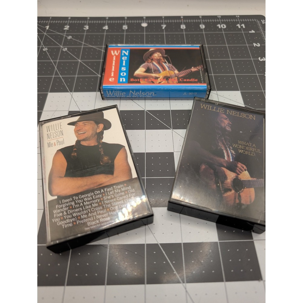 Willie Nelson Cassette Tape Lot Me & Paul What a Wonderful World Both End Candle